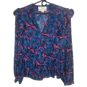 OSCAR DE LA RENTA  MISS O VINTAGE SILK DRESS WOMEN’S SIZE 4 read description